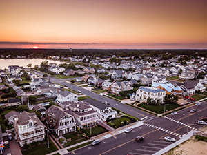 Aerial view of homes for sale in Spring Lake NJ